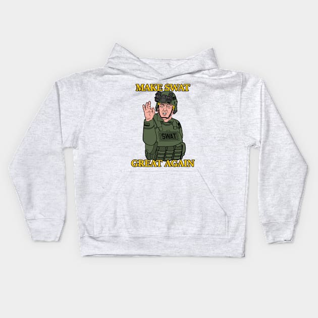 Make SWAT Great Again Tactical Donald Trump Kids Hoodie by aircrewsupplyco